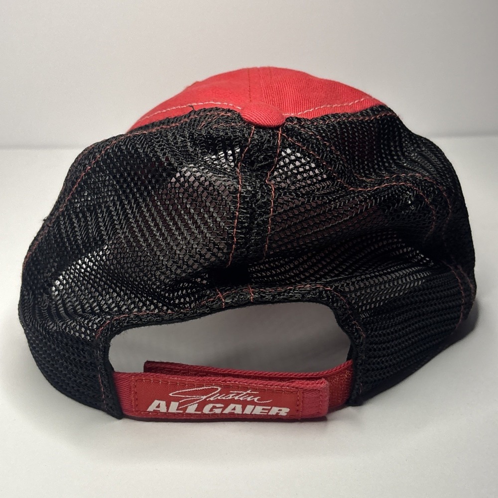 JR Motorsports Brandt #7 NASCAR Autographed Original Red Black Hat - Picture 5 of 8